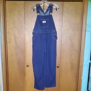 Boys Round House Denim Overalls Size 18